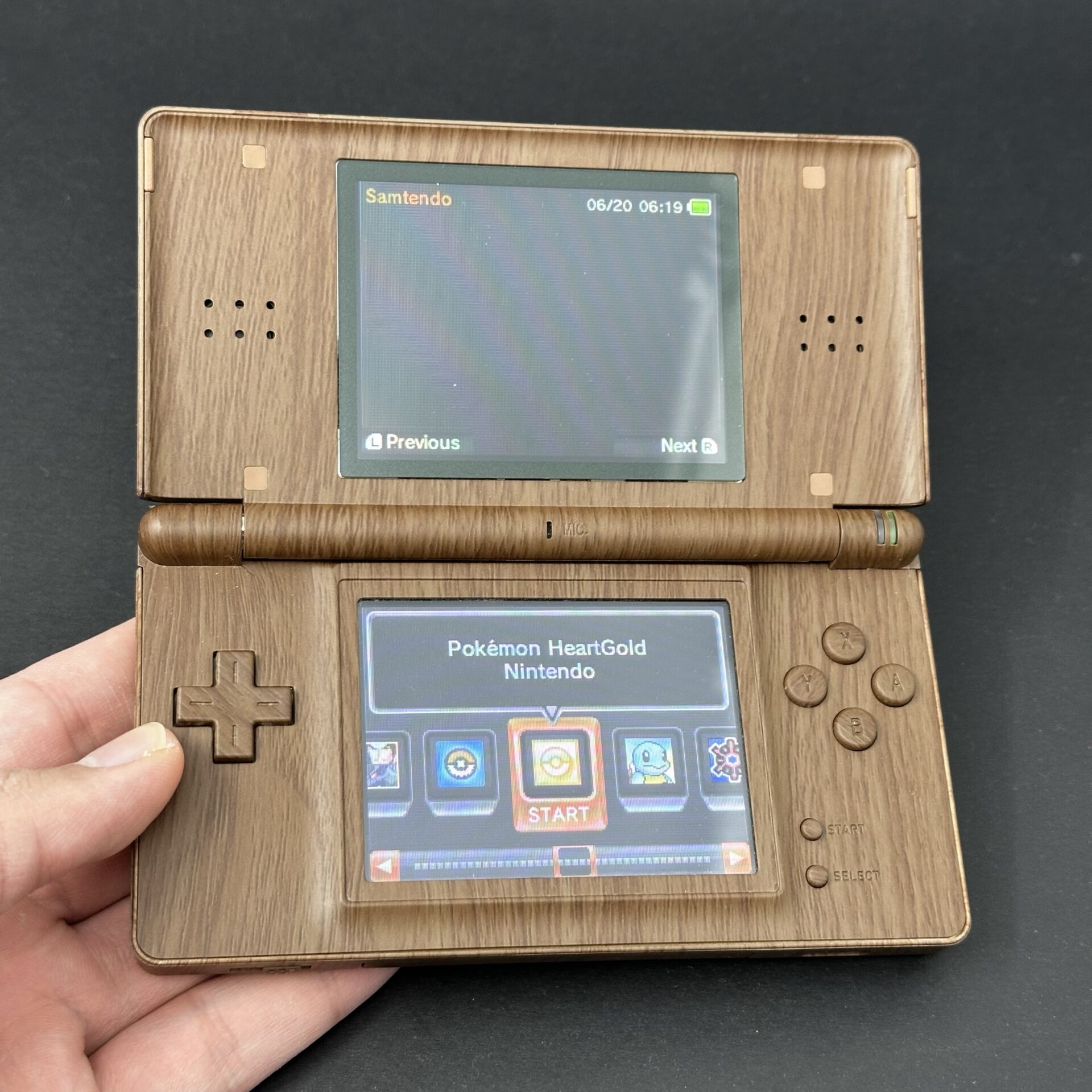 Nintendo DS Lite with 500+ Games | Custom Wood Edition