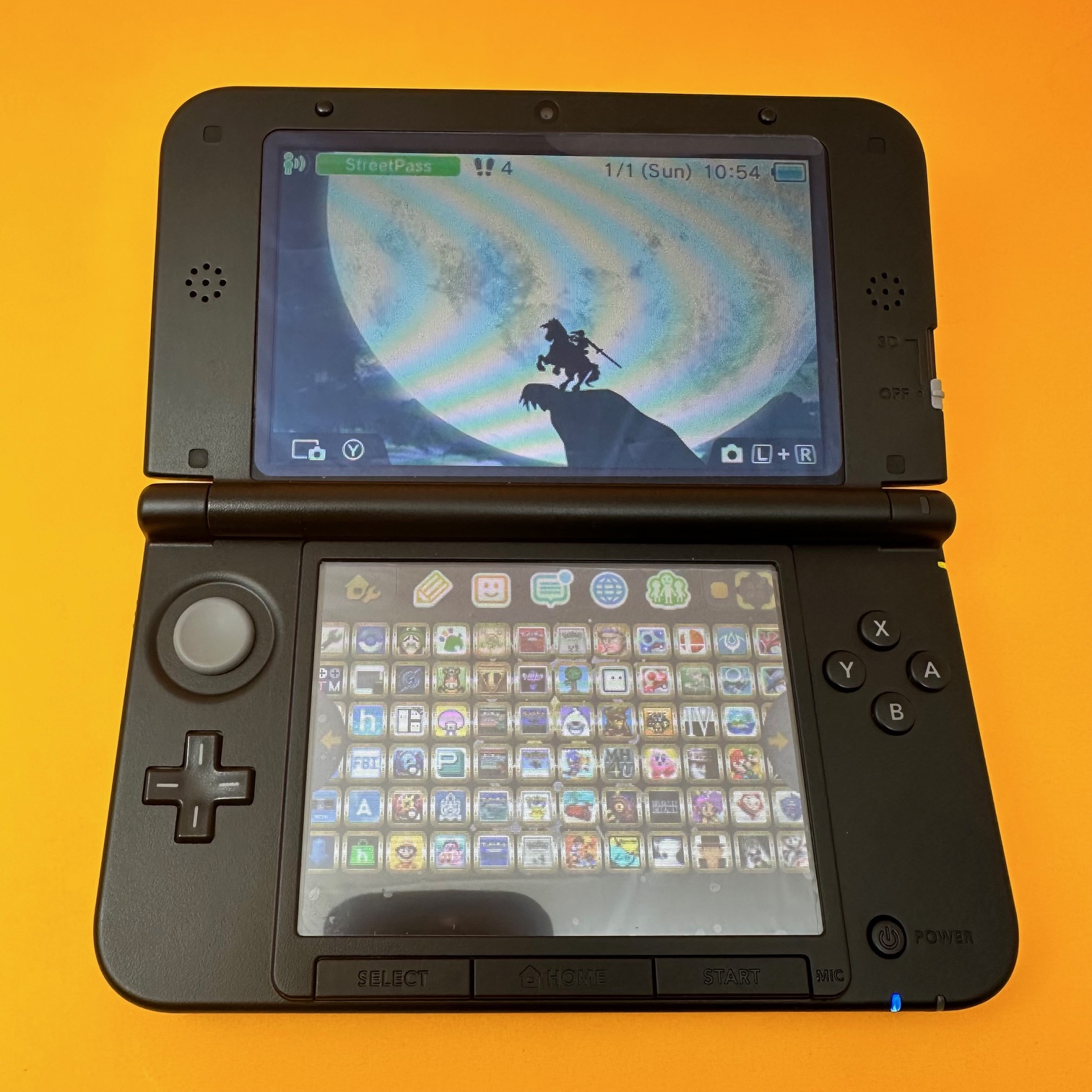 Nintendo 3DS Xl with 600+ Games | Matte Black (RARE COLOR)