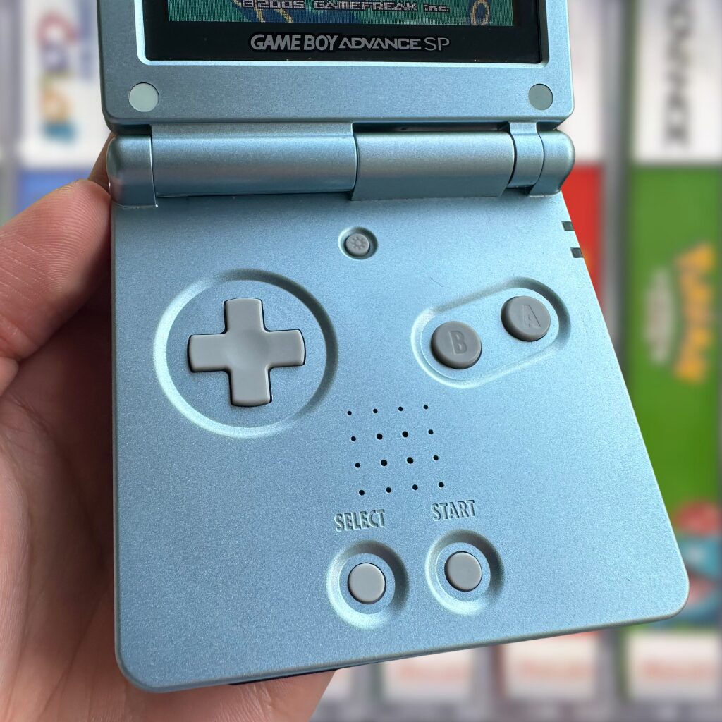 GBA SP AGS-101 with 2000 Games! | Pearl Blue - Image 2
