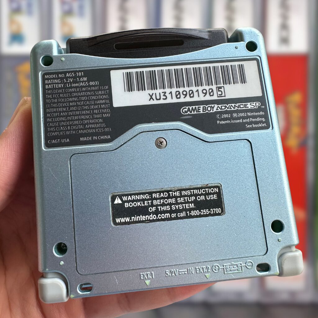 GBA SP AGS-101 with 2000 Games! | Pearl Blue - Image 4