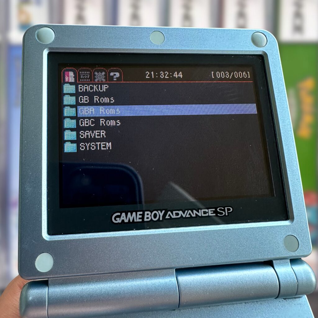 GBA SP AGS-101 with 2000 Games! | Pearl Blue - Image 5
