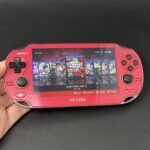PS Vita OLED (128GB) - 580 Games | Cosmic Red w/ New Screen