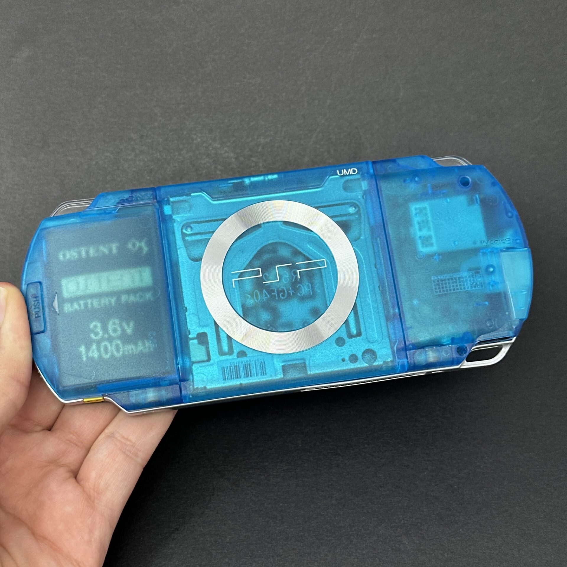 PSP 1000 (128GB) - 1050 Games | Trans Blue w/ IPS SCREEN - Image 2