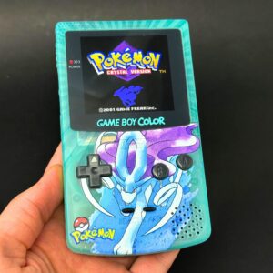 Custom Gameboy Color – Suicune Edition | IPS Screen Upgrade