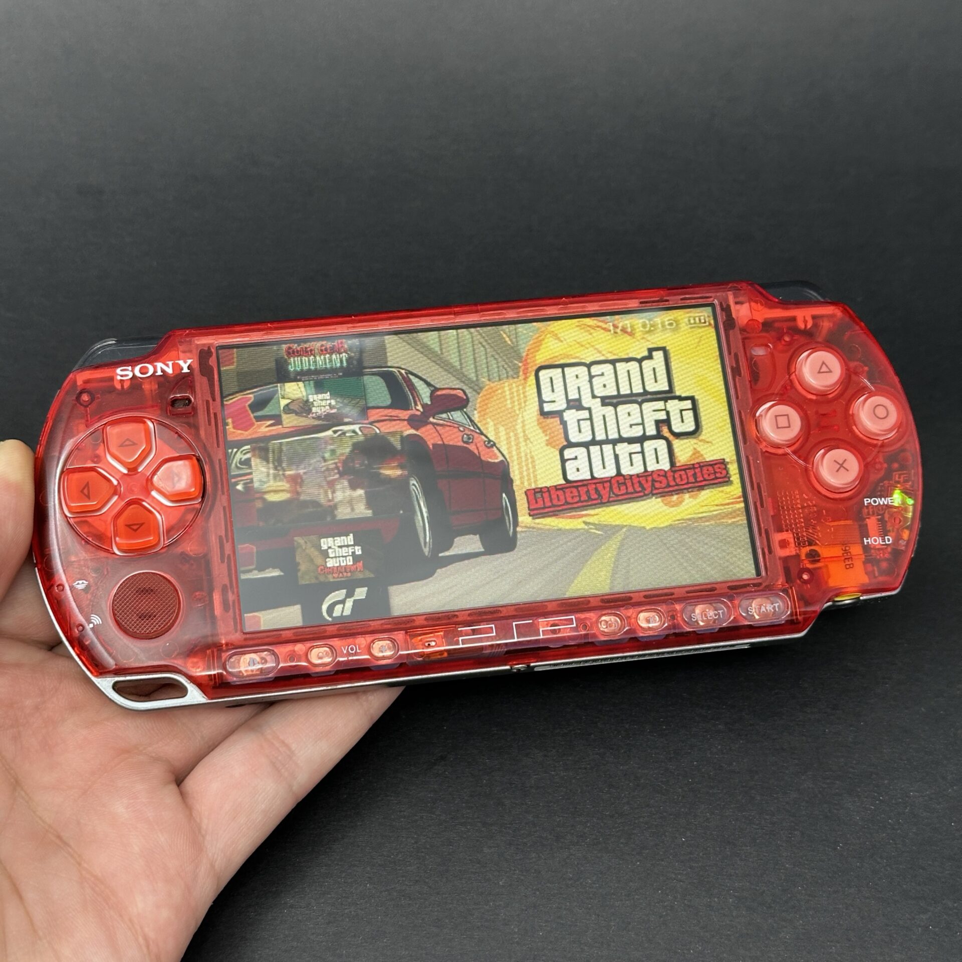 PSP 3000 (128GB) - 1050 Games | Trans Red