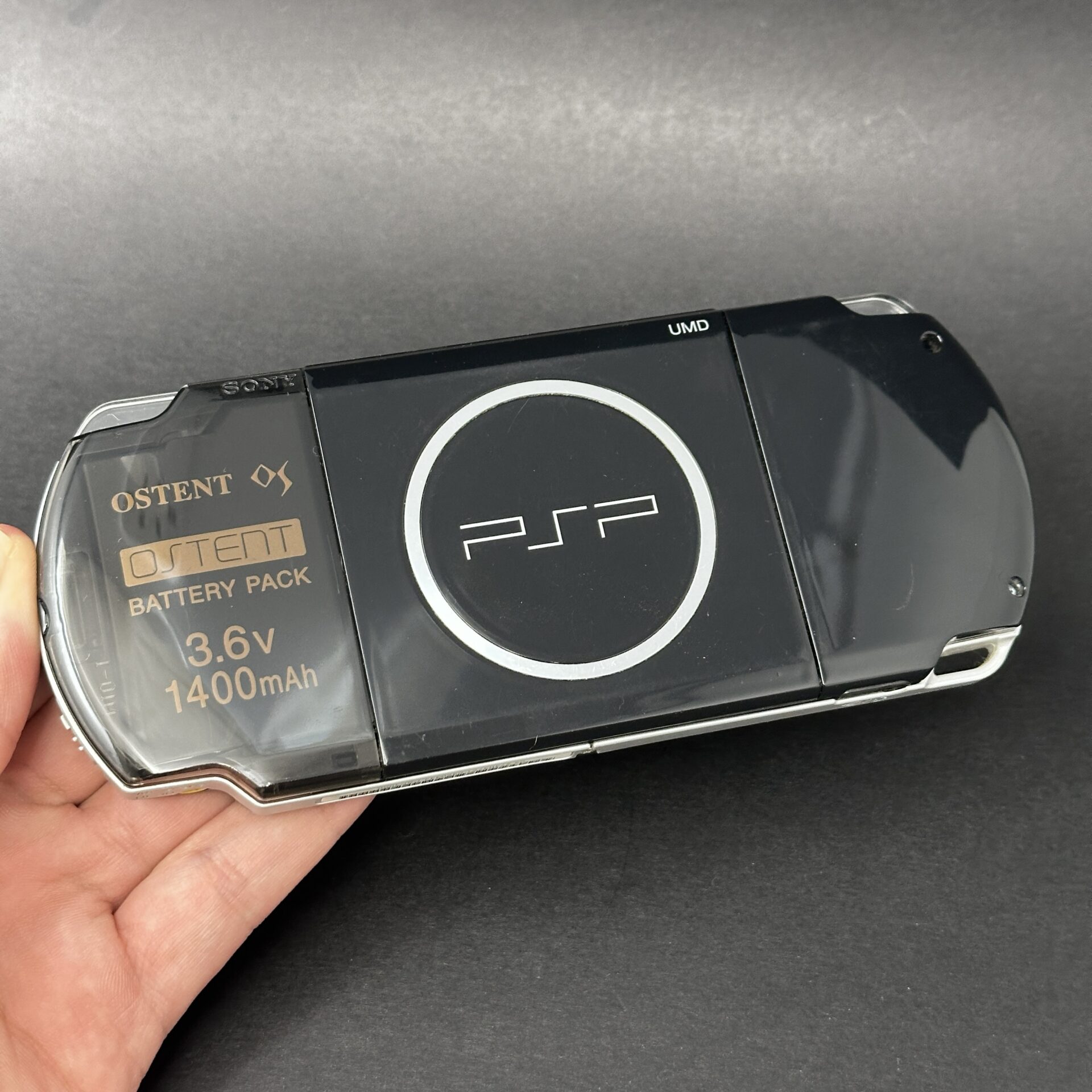 PSP 3000 (128GB) - 1050 Games | Trans Black - Image 2