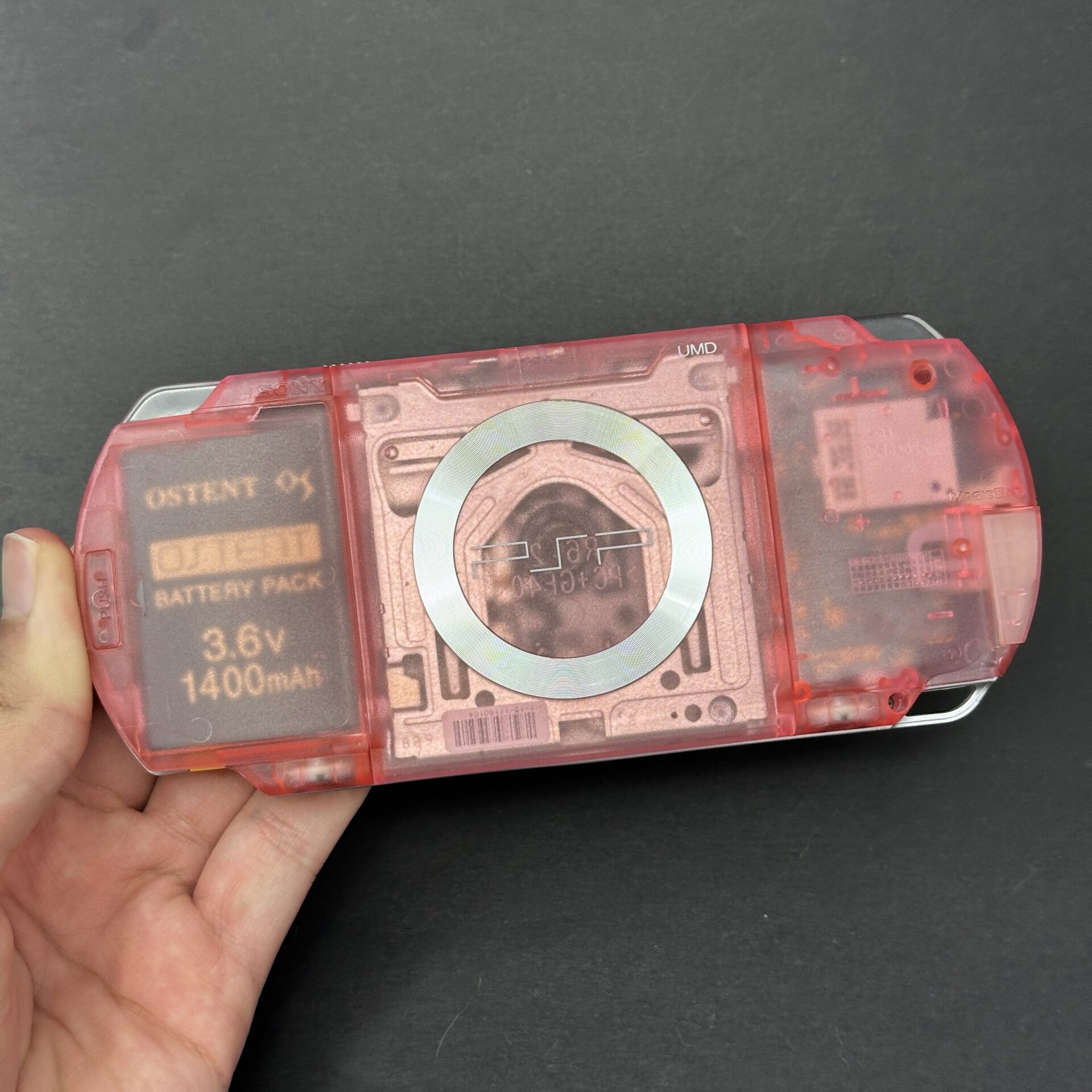 PSP 1000 (128GB) - 1050 Games | Trans Pink w/ IPS SCREEN - Image 2
