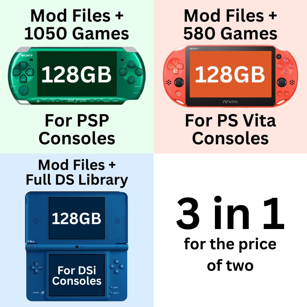 3 in 1 Modding Files + Games | DIGITAL DOWNLOAD