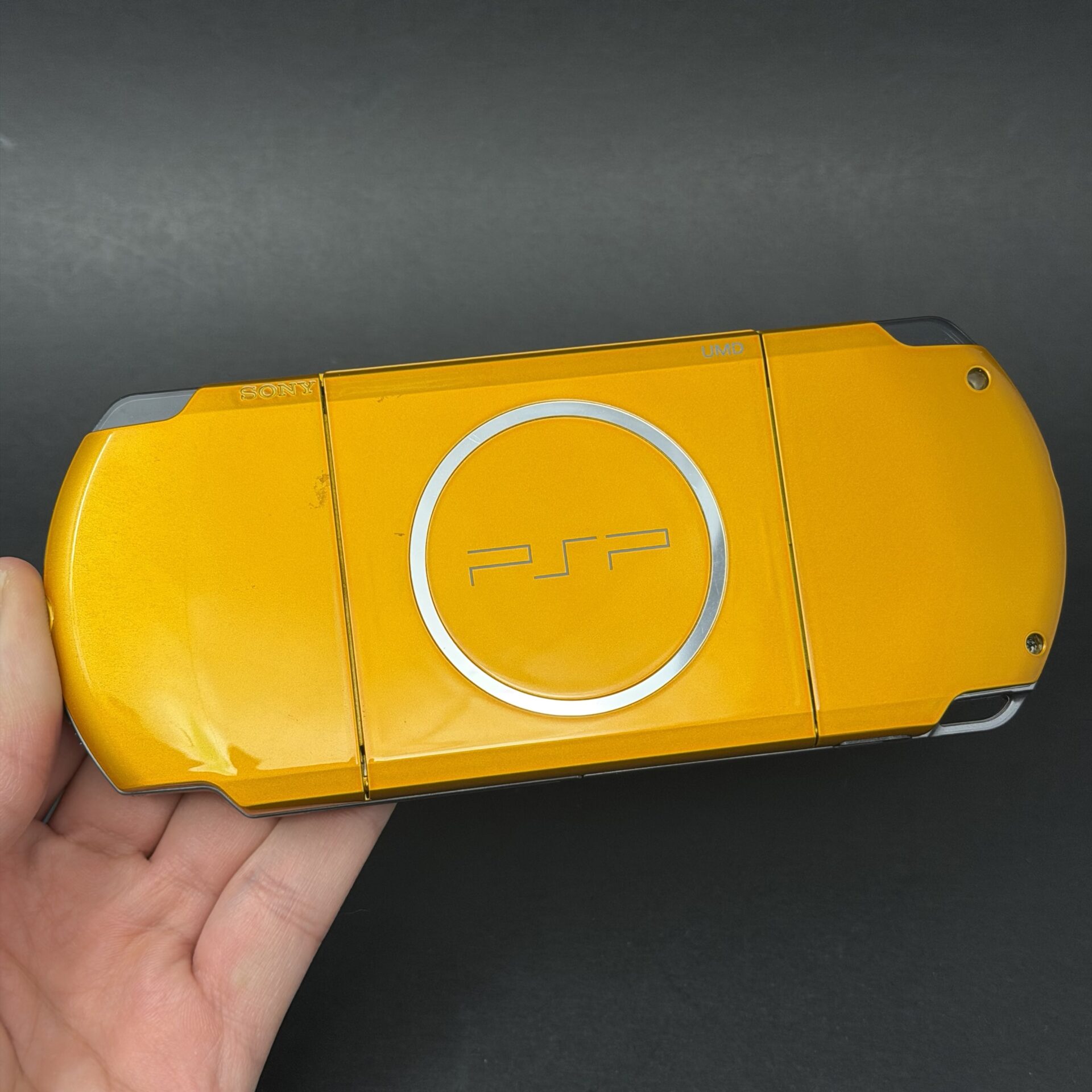 PSP 3000 (128GB) - 1050 Games | Yellow and Smoke Black - Image 2
