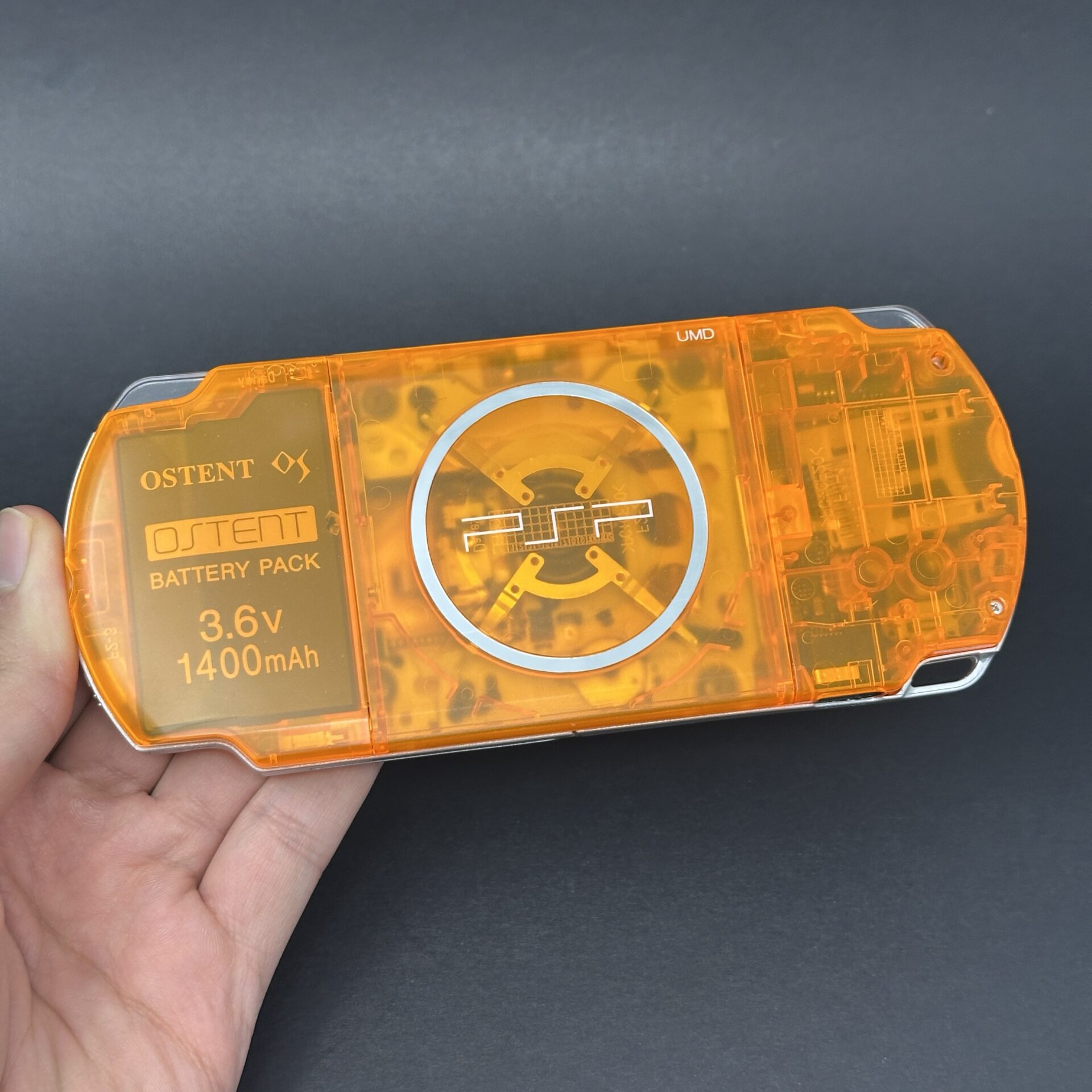 PSP 3000 (128GB) - 1050 Games | Clear Orange - Image 2