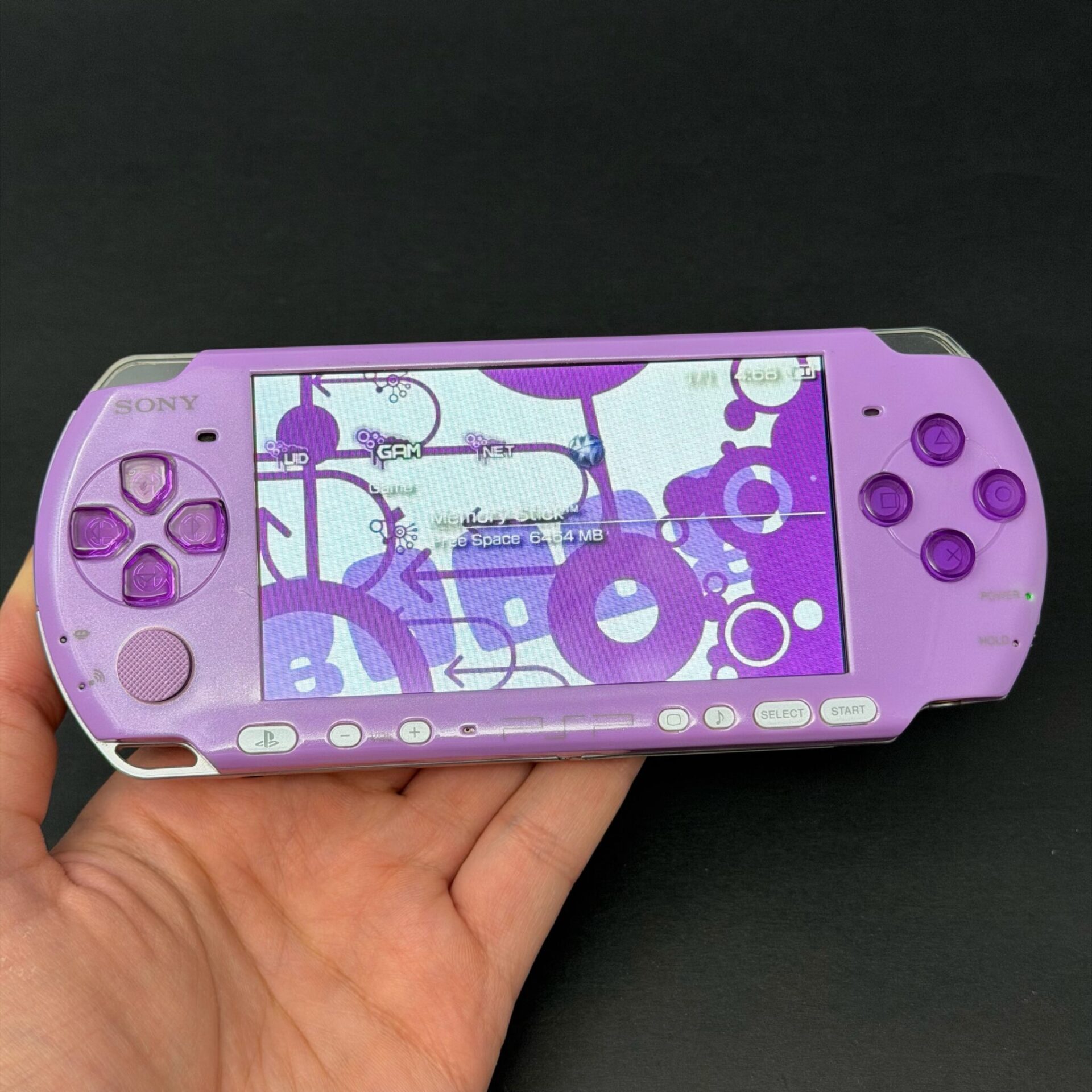 PSP 3000 (128GB) - 1050 Games | Lavender and Pink w/ IPS Screen!